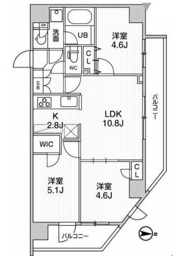 Weave Place KunitachiⅠ (ウィーヴプレイス国立Ⅰ) 504 間取り図