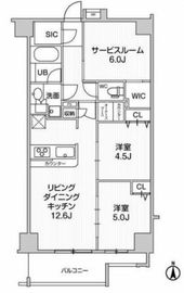 Weave Place KunitachiⅠ (ウィーヴプレイス国立Ⅰ) 402 間取り図