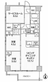 Weave Place KunitachiⅠ (ウィーヴプレイス国立Ⅰ) 401 間取り図