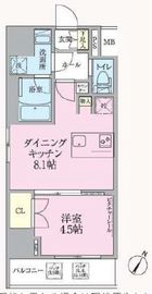 ARKMARK渋谷初台 (アークマーク渋谷初台) 5階 間取り図