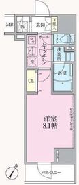 ARKMARK渋谷初台 (アークマーク渋谷初台) 8階 間取り図