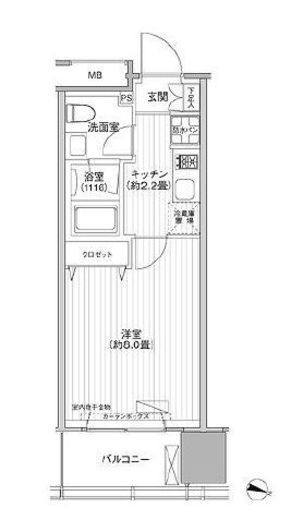 桜ヒルズ九段北 504 間取り図