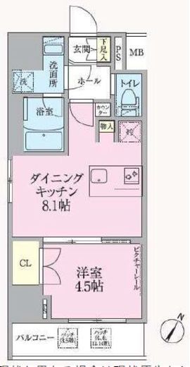 ARKMARK渋谷初台 (アークマーク渋谷初台) 14階 間取り図