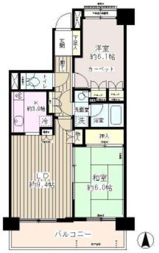 板橋パークホームズ 11階 間取り図