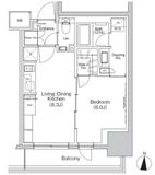 ザ・パークハビオ亀戸 704 間取り図