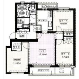 アソシエール中落合2 3階 間取り図