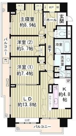 アクアシティ芝浦 1009 間取り図