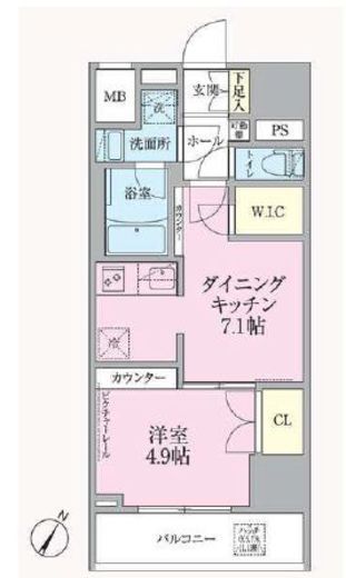 ARKMARK渋谷初台 (アークマーク渋谷初台) 10階 間取り図