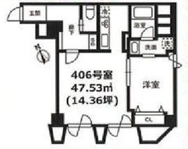 ロイヤル赤坂サルーン 4階 間取り図