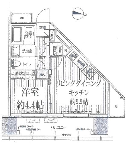 桜ヒルズ九段北 705 間取り図