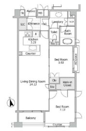 小田急コアロード六本木フロンテ 4階 間取り図