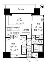 サンクレール荒川ブランガーデン 1407 間取り図