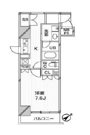 アーデンタワー新中野 806 間取り図
