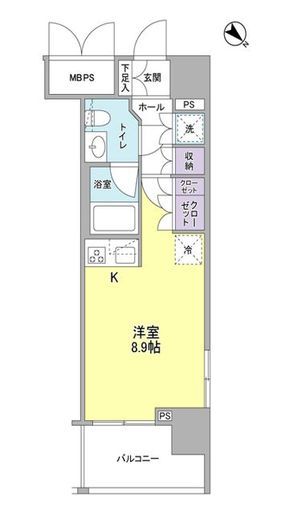 常盤レジデンシア荻窪 201 間取り図