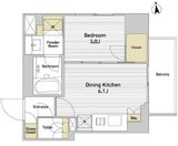 プライムアーバン西日暮里フロント 801 間取り図