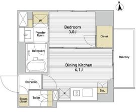 インプルーブ西日暮里 801 間取り図