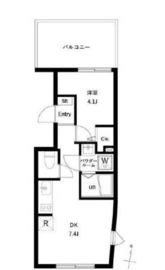WHARF蒲田west 504 間取り図