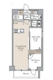 グランカーサ日暮里 904 間取り図