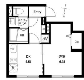 WHARF蒲田west 205 間取り図