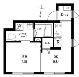 WHARF蒲田west 206 間取り図