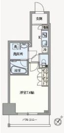 アジールコート汐浜キャナル 411 間取り図
