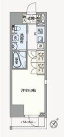 アジールコート汐浜キャナル 513 間取り図