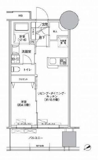 桜ヒルズ九段北 708 間取り図