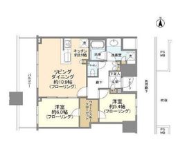 エクラスタワー武蔵小杉 14階 間取り図