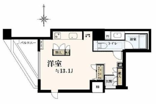 フリーディオ西麻布 12階 間取り図