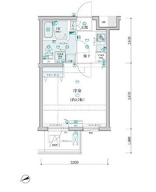 ジェノヴィア桜上水スカイガーデン 1階 間取り図