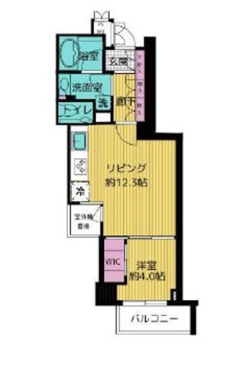 パークコート本郷真砂 1階 間取り図