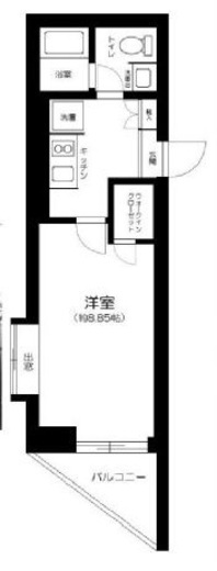 PROSPECT KAGURAZAKA (プロスペクト神楽坂) 202 間取り図