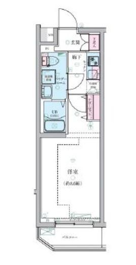 ジェノヴィア桜上水スカイガーデン 2階 間取り図
