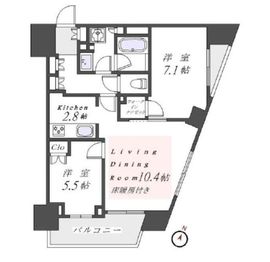 ブランズ文京本駒込 15階 間取り図