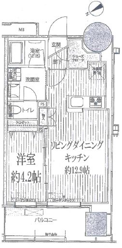 桜ヒルズ九段北 608 間取り図