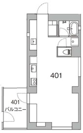 天神町place 401 間取り図