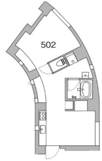 天神町place 502 間取り図