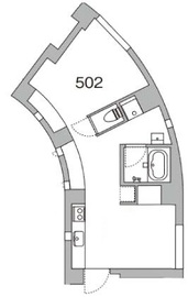 天神町place 502 間取り図