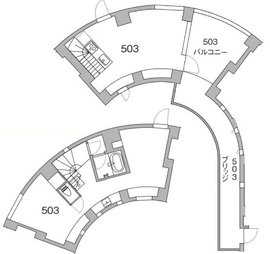 天神町place 503 間取り図