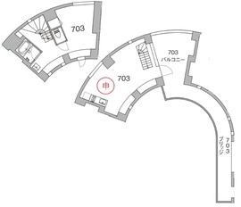 天神町place 703 間取り図