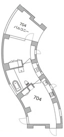 天神町place 704 間取り図