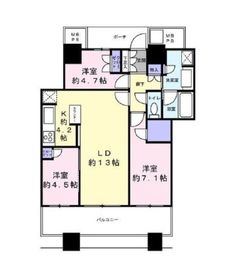 パークタワー横浜ステーションプレミア 19階 間取り図
