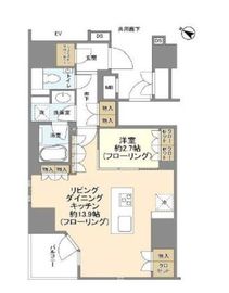 リビオ人形町日本橋浜町グリーンテラス 2階 間取り図