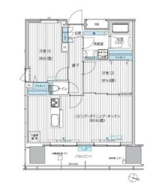 桜ヒルズ九段北 801 間取り図