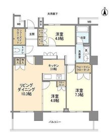 豊洲シエルタワー 28階 間取り図