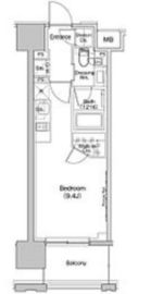 ザ・パークハビオ上北沢 1204 間取り図
