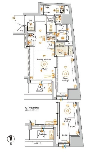 SYFORME NAKANO (シーフォルム中野) 3階 間取り図