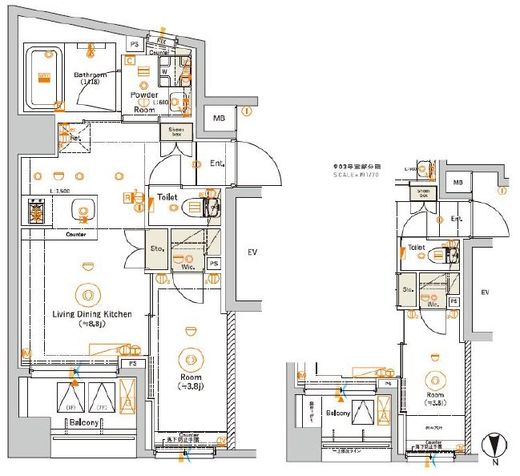 SYFORME NAKANO (シーフォルム中野) 6階 間取り図