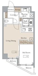 グランカーサ四谷 212 間取り図