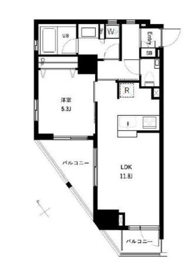 オーキッドレジデンス浜田山 802 間取り図
